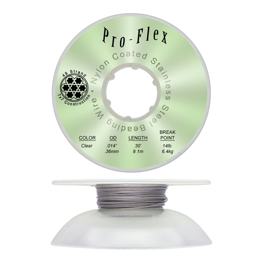Soft Flex Beading Wire -Medium (.019 inch) 30 Ft