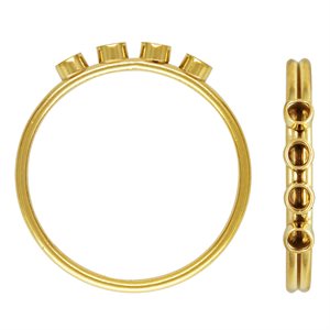 4 2mm Bezel Stacking Ring Size 6