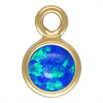 3.0mm Blue Bello Opal Bezel Drop