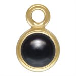 3.0mm Imitation Cab Black Onyx Bezel Drop