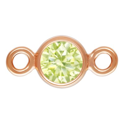 3.0mm Lime 3A CZ Bezel Connector