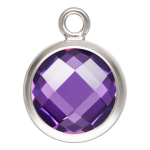 6.0mm DSCB Amethyst 3A CZ Drop AT