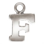 Block Letter 'F' Charm (0.5mm Thick) AT