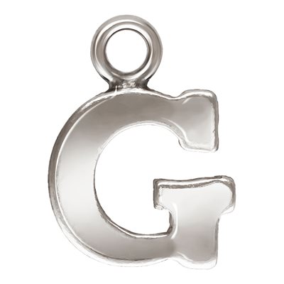 Block Letter 'G' Charm (0.5mm Thick) AT