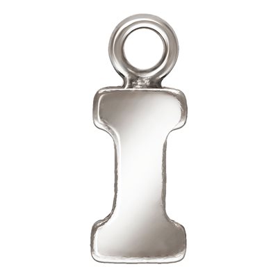 Block Letter 'I' Charm (0.5mm Thick) AT