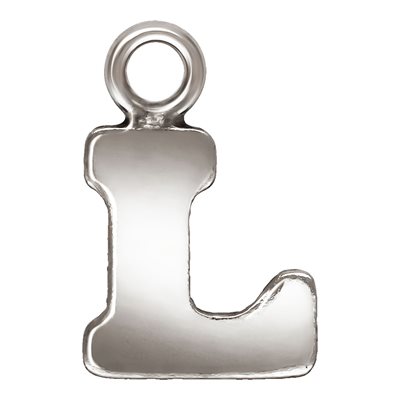 Block Letter 'L' Charm (0.5mm Thick) AT