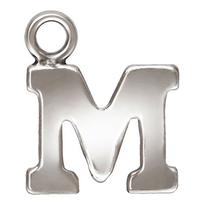 Block Letter 'M' Charm (0.5mm Thick) AT