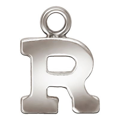 Block Letter 'R' Charm (0.5mm Thick) AT