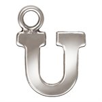 Block Letter 'U' Charm (0.5mm Thick) AT