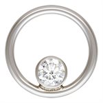 10mm Circle w / 3mm White 3A CZ AT