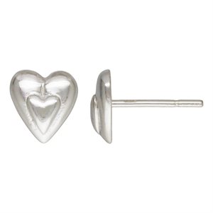 7.75x7.25mm Heart Post Earring SPAT