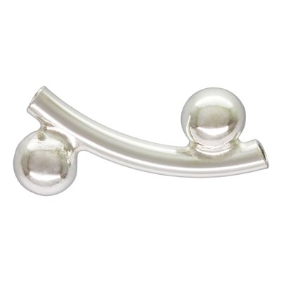 Curved Tube Spacer w / Beads (0.8mm ID) AT