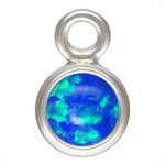 3.0mm Blue Bello Opal Bezel Drop AT