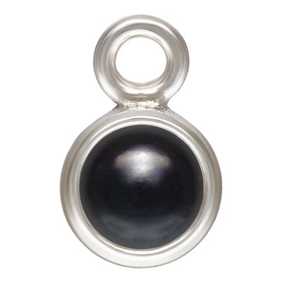 3.0mm Imitation Cab Black Onyx Bezel Drop