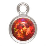 4.0mm Red Bello Opal Bezel Drop AT