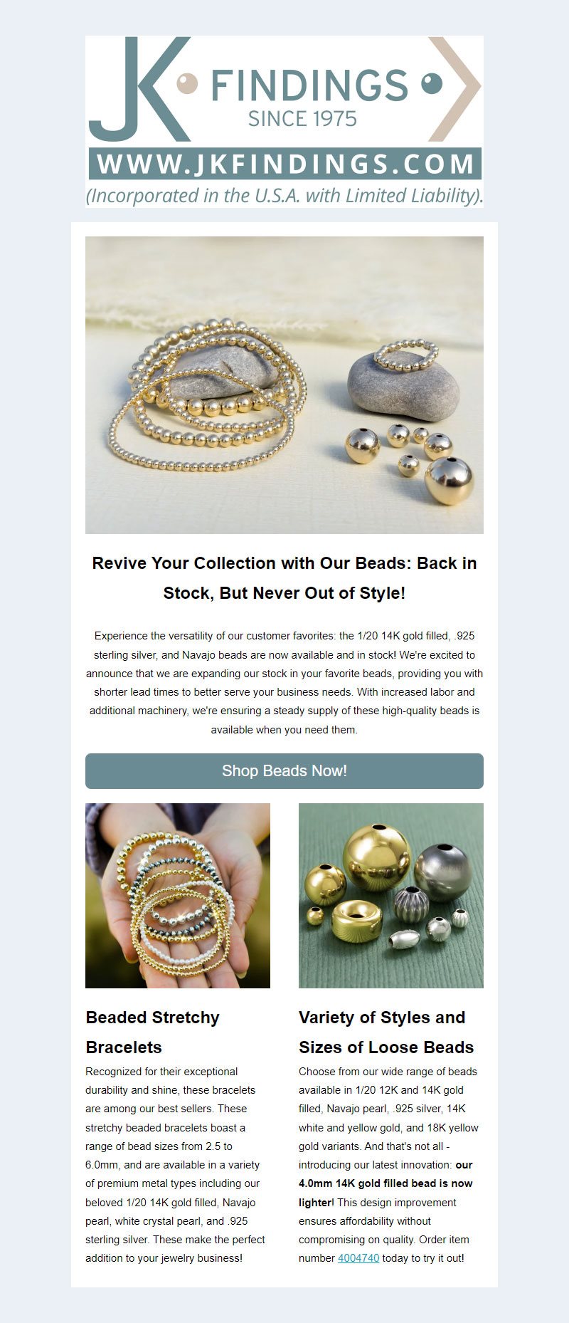 Revive Your Collection with Our Beads: Back in Stock, But Never Out of Style!